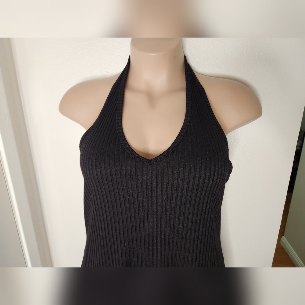 Bozzolo Black Halter Dress - Picture 2 of 5